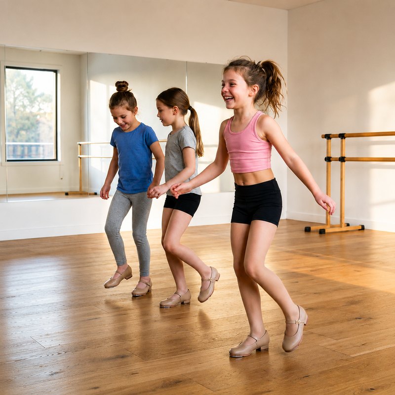 Example AI generated dance studio image